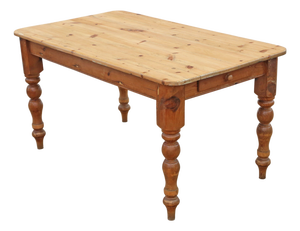 Antique Pine Kitchen Table, 1800s