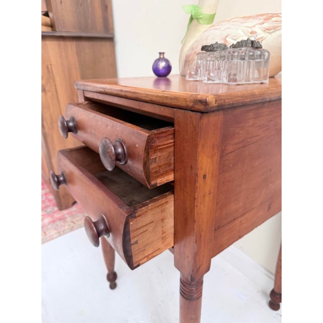 Chestnut Mid 19th Century Federal Style Pine Stand For Sale - Image 8 of 10