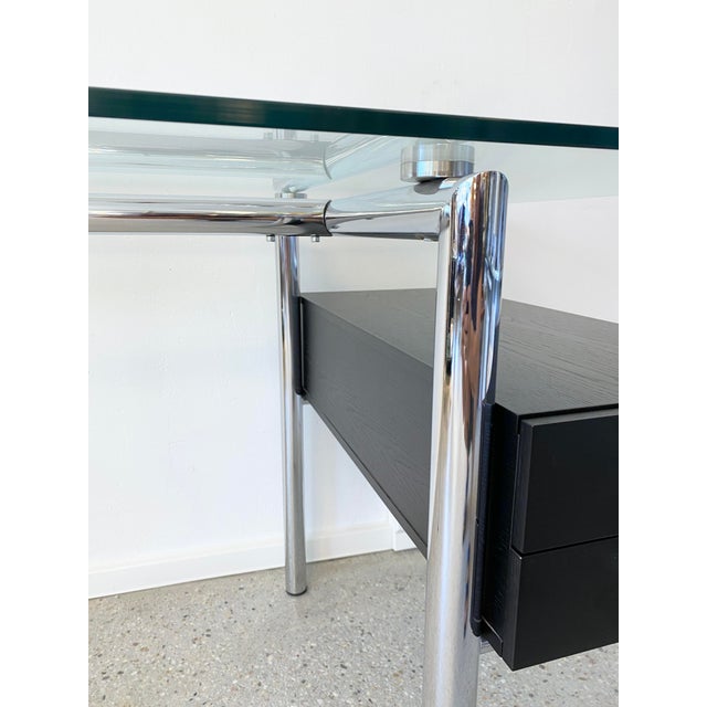 Postmodern Glass and Chrome Desk by Mirto Zocca for Halifax, 1980s For Sale - Image 9 of 16
