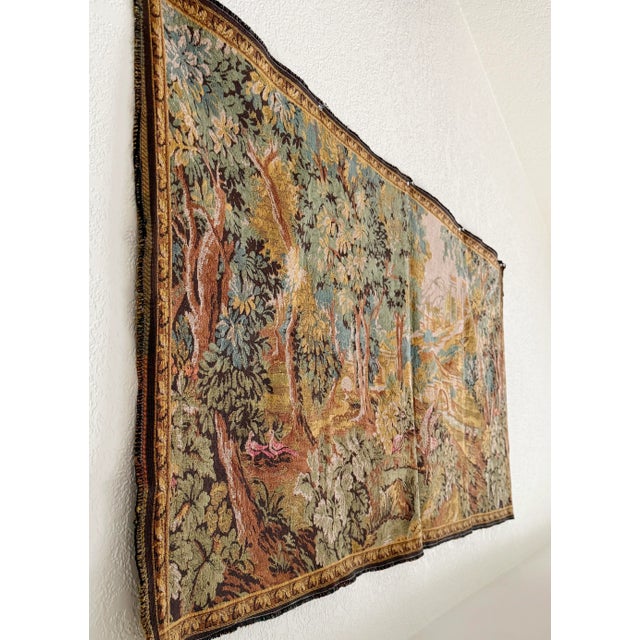 French Verdure Tapestry, Mid-20th C Reproduction For Sale - Image 10 of 12
