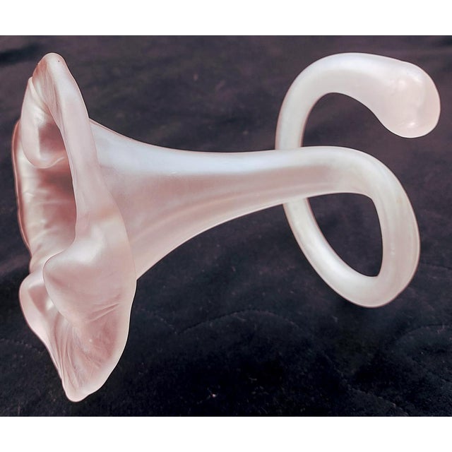 Vintage Frosted Glass Vase by Stiver, Italy, 1970 For Sale - Image 11 of 17