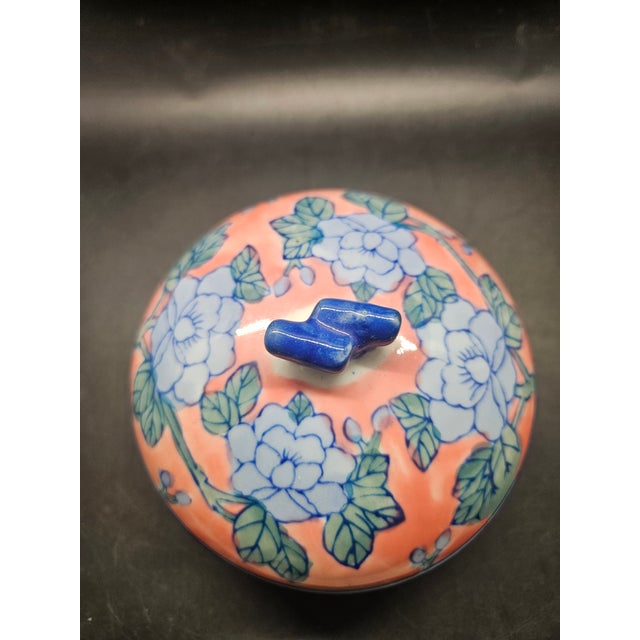 Vintage Ben Rickert Hand-Painted Porcelain Trinket Box or Lidded Potpourri Dish