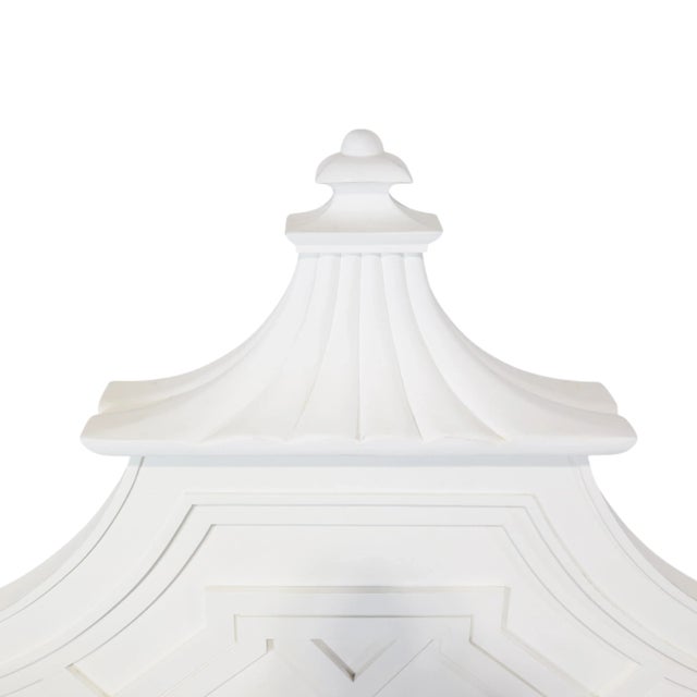 Thomasville Pagoda Headboard, Kingsize Double Pagoda Headboard. For Sale - Image 4 of 11