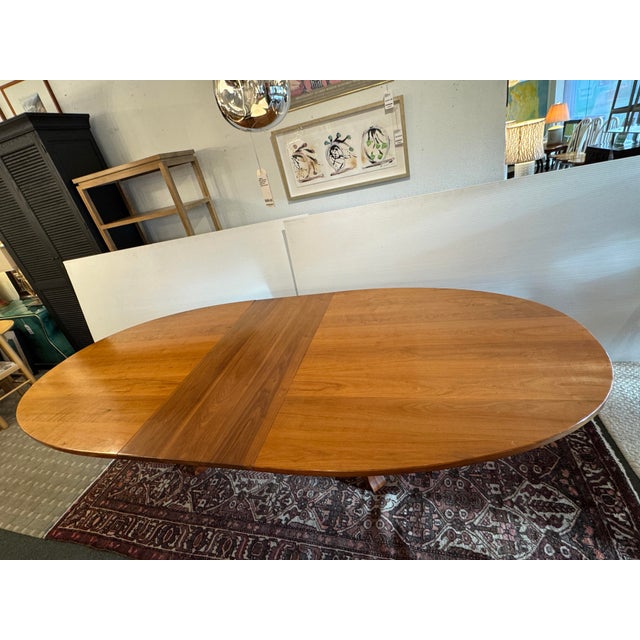 Custom Design Solid Walnut Extension Dining Table For Sale - Image 11 of 13