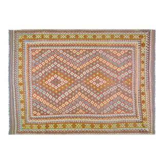 Afghan Hand Made Wool Maimana Kilim,7'11"x11' For Sale