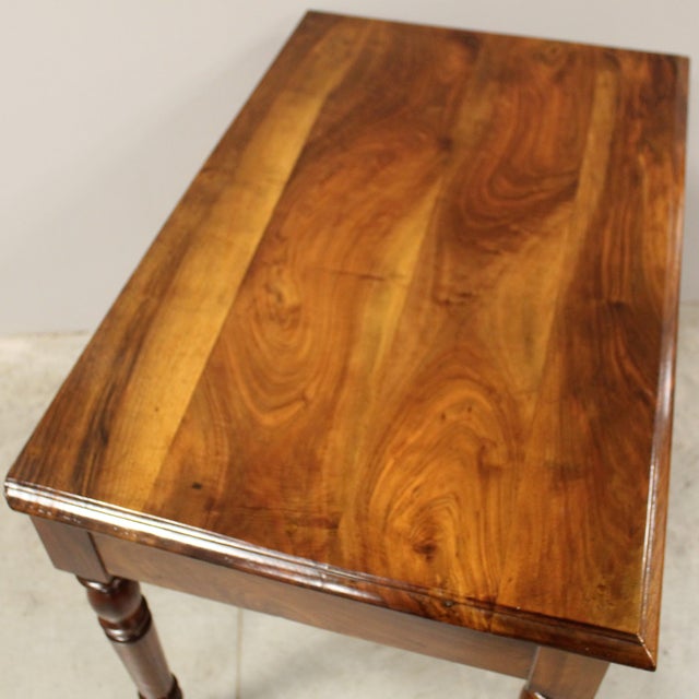 Antique Desk Table in Walnut, 1800s For Sale - Image 11 of 12