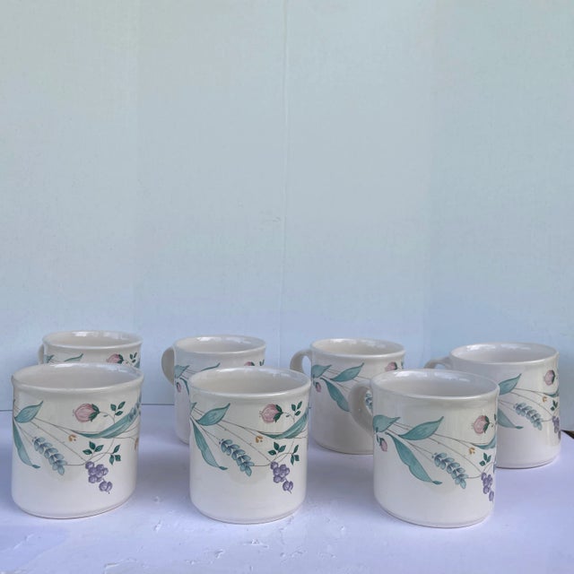 1990s Pfalzgraff April Mug Set- Set of 7 For Sale In Orlando - Image 6 of 11