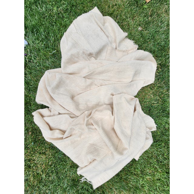 Natural Organic Hand Woven Thick Nubby Texture Cotton Fabric- 1 Yard ...