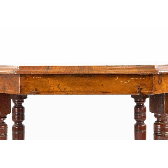 Vintage Octagonal Coffee Table in Wood, Italy, Mid-20th Century For Sale - Image 5 of 9