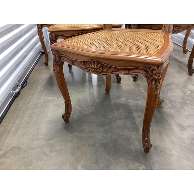 Auburn Classic French Double-Caned Dining Chairs/6 For Sale - Image 8 of 12