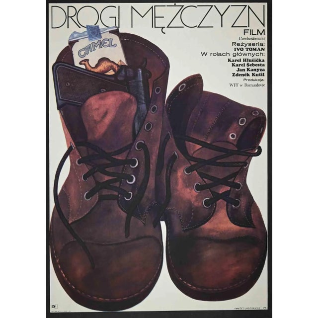 Drogi Mezczyzn - Poster is a vintage offset print realized in 1973. Signed on the plate Good conditions.