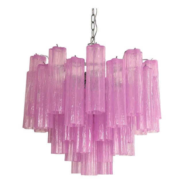 Spectacular Clear Tronchi Murano Glass Chandelier by Simoeng For Sale