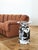 Modern Coffee Table in Natural Italian Marble by Karen Chekerdjian For Sale - Image 6 of 8