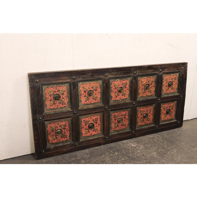 Early 20th Century Early 20th Century Italian 6.5 Ft Long Paneled Wall Plaque For Sale - Image 5 of 12