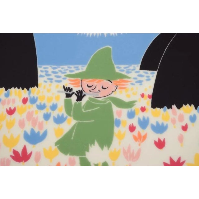 Large Porcelain Tray with Illustrations from the Moomins, Arabia, Finland For Sale - Image 3 of 7