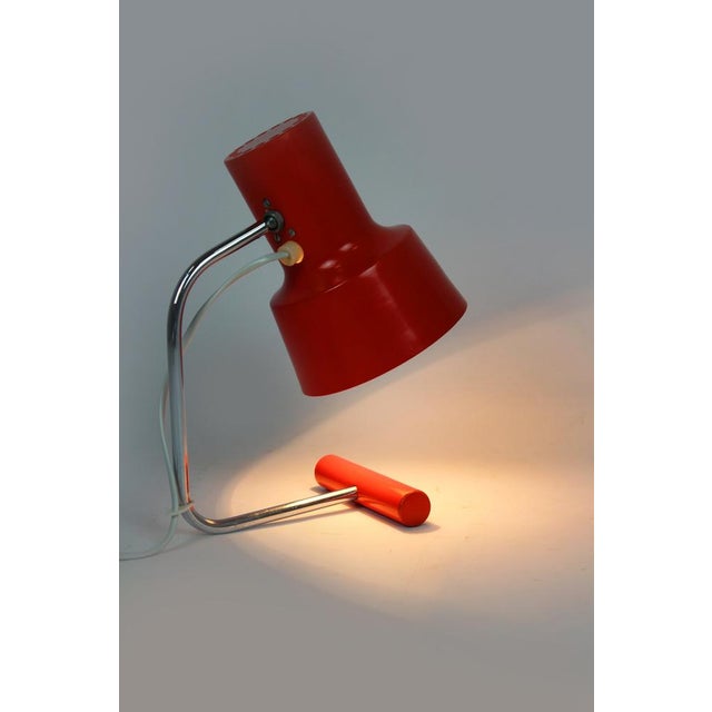 Red Table Lamp attributed to Josef Hurka for Napako, 1960s For Sale - Image 13 of 18