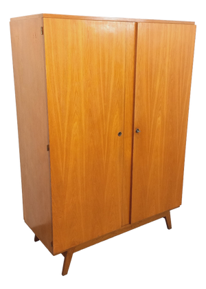 Vintage Oak Wardrobe, 1960s
