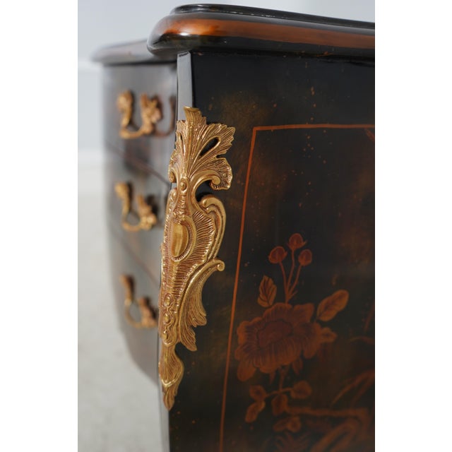 Maitland Smith Chinoiserie Bow Front Commode For Sale - Image 15 of 18