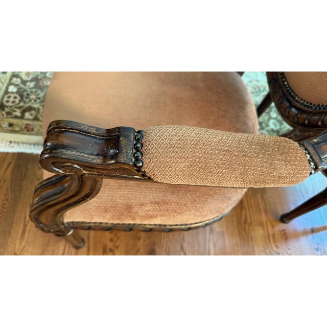 Wood Set of 8 Marge Carson Louis XVI Style Dining Chairs For Sale - Image 7 of 17