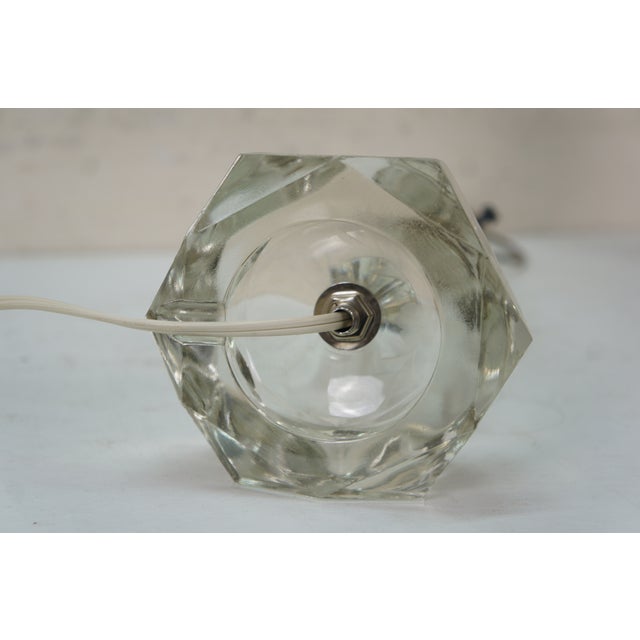Mid 20th Century Stacked Prism Crystal Boudoir Vanity Table Lamps - a Pair For Sale - Image 11 of 14