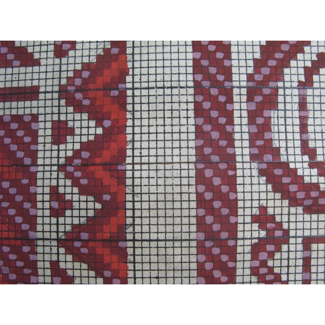 1920s Antique French Textile Design For Sale - Image 5 of 6