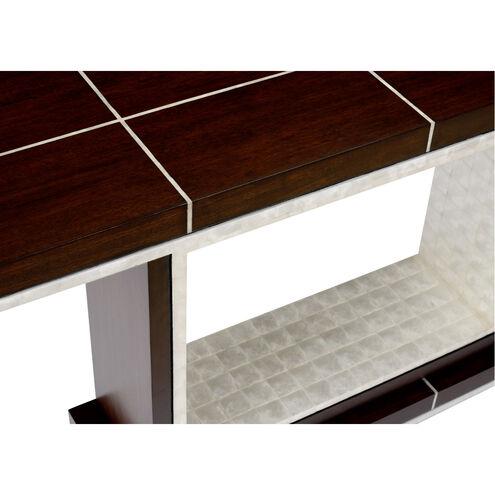 Contemporary Wildwood 60” Shelldon Console Table in Dark Mahogany For Sale - Image 3 of 6