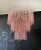 Three-Tier Bubble Murano Style Glass Tube Chandelier – 48 Pink Glasses For Sale In Los Angeles - Image 6 of 7