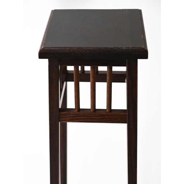 Wood Vintage Swedish Wooden Pedestal, 1960s For Sale - Image 7 of 9