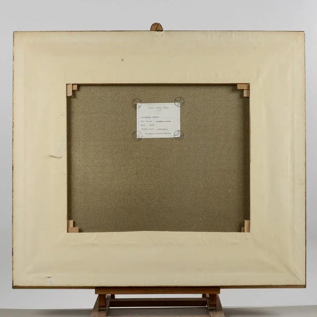 1980s Cesare Peruzzi, Next to the Well, Oil on Canvas, Framed For Sale - Image 5 of 10