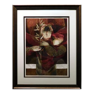 1977 "From The,The Barcelona Suite" Sunol Alvar Hand Signed Print, Framed