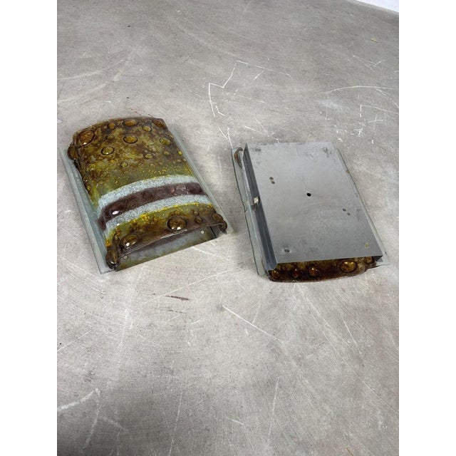 Decorative Wall Sconces in Murano Glass, 1970s, Set of 2 For Sale - Image 3 of 7