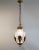 1950s 1950s Brass Cherub Pendant Light & Frosted Glass Shade For Sale - Image 5 of 12