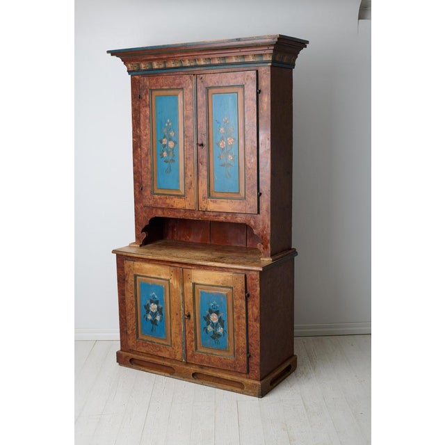 Northern Swedish Country House Cupboard with Original Paint For Sale - Image 9 of 13