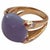 18kt Yellow gold Cabochon Cushion cut chalcedony ring with 4 diamonds. The center cabochon measires approximately 15mm...