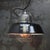 French black enamel vintage industrial pendant light by gal, france gal, founded in paris, 1928 by gustave arsene lancelot...