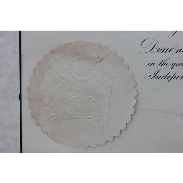 Early 20th Century Early 20th Century Presidential Seal with Calvin Coolidge Signed Document For Sale - Image 5 of 6