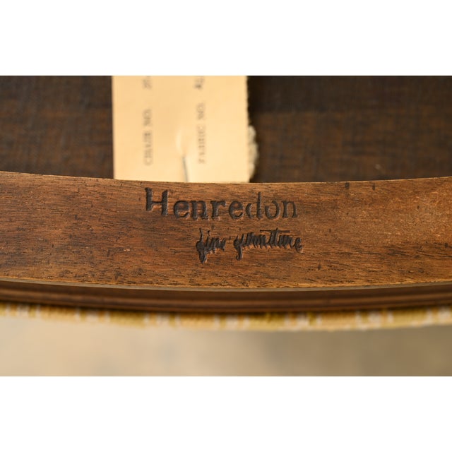 Henredon French Regency Louis XVI Carved Walnut Cane Back Dining Chairs, Set of Four For Sale - Image 13 of 15