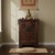 26.75" Natural Wood Pattern Brown Carving 2 Doors Small Cabinet Chest For Sale - Image 9 of 10