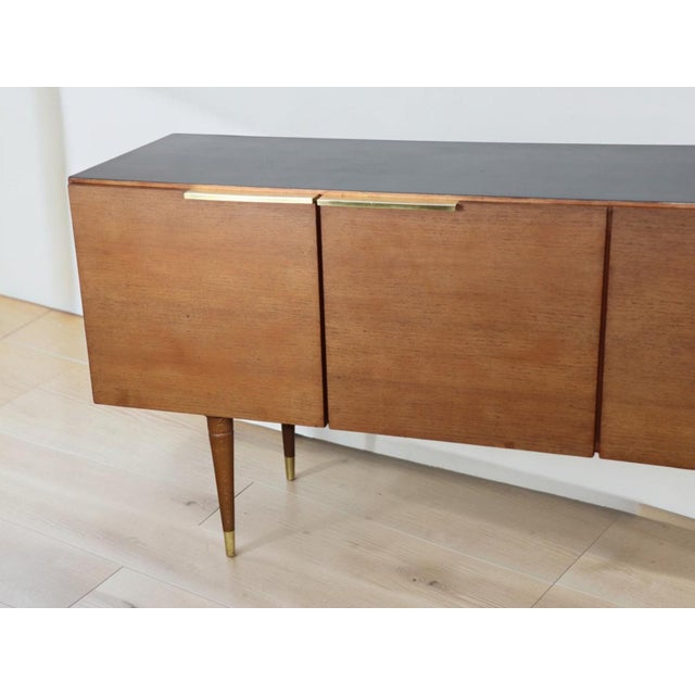 Vintage Teak and Brass Sideboard, 1970s For Sale - Image 4 of 18