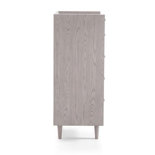 Crate & Barrel Crate and Barrel Tate 32” Stone Grey 5-Drawer Tall Dresser For Sale - Image 4 of 14