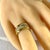 Metal Diamond Eternity 0.60 Carat Band 8 Millimeter Platinum 18 Karat Yellow Gold Band Size 6 For Sale - Image 7 of 7