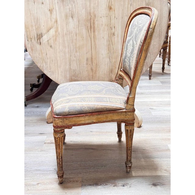 Fourteen Italian Louis XVI Period Laccatura Dining Chairs, 18th C. For Sale - Image 11 of 11