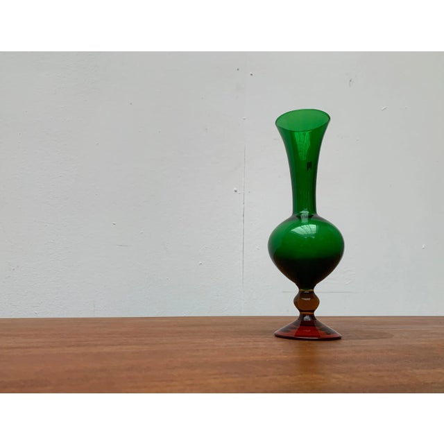 Vintage Italian Ornamental Glass Vase For Sale - Image 15 of 18