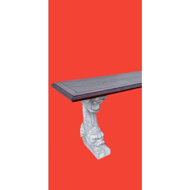 2000 - 2009 Century Furniture Stone Base Koi Fish Console Table For Sale - Image 5 of 12