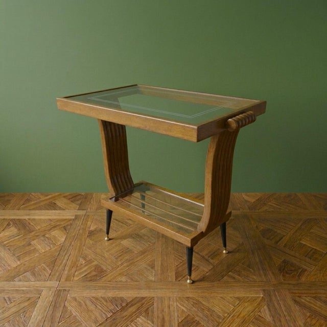 Art Deco Walnut Bar Table, Paris, France, 1920s For Sale - Image 3 of 7