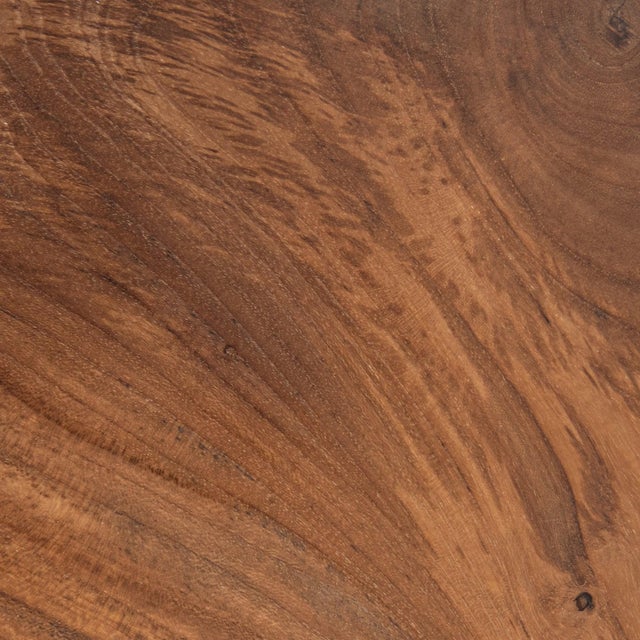 Organic Teak Fragment Drum Side Table For Sale In Los Angeles - Image 6 of 6
