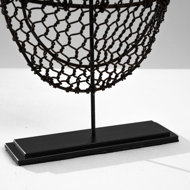1950s French Metal Decoration on Stand For Sale In Greensboro - Image 6 of 6