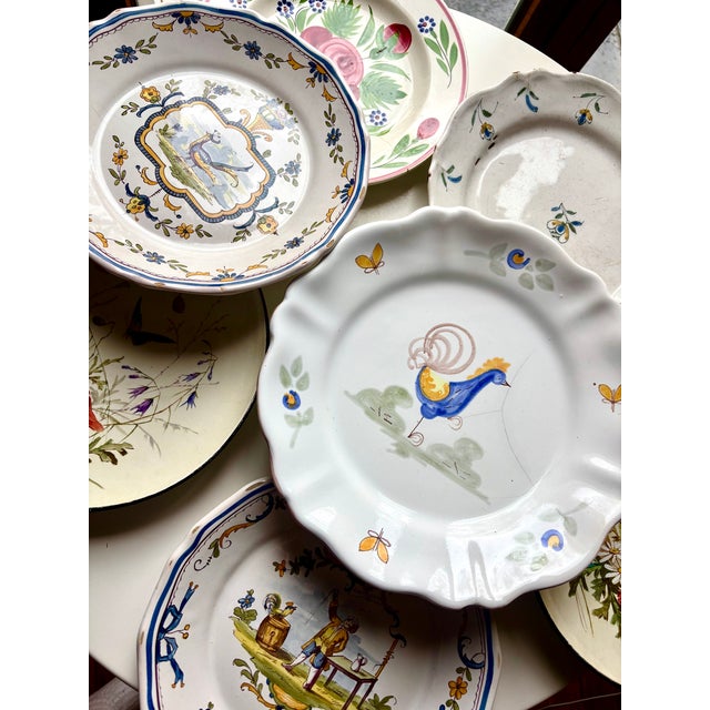 Antique Dinner Plates, Set of 7 For Sale - Image 17 of 18