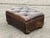 Foot Stool in Brown Leather For Sale - Image 5 of 14