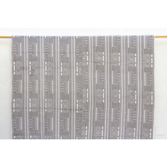 Tribal Stone Tribal Indian Block Print Coverlet For Sale - Image 3 of 7